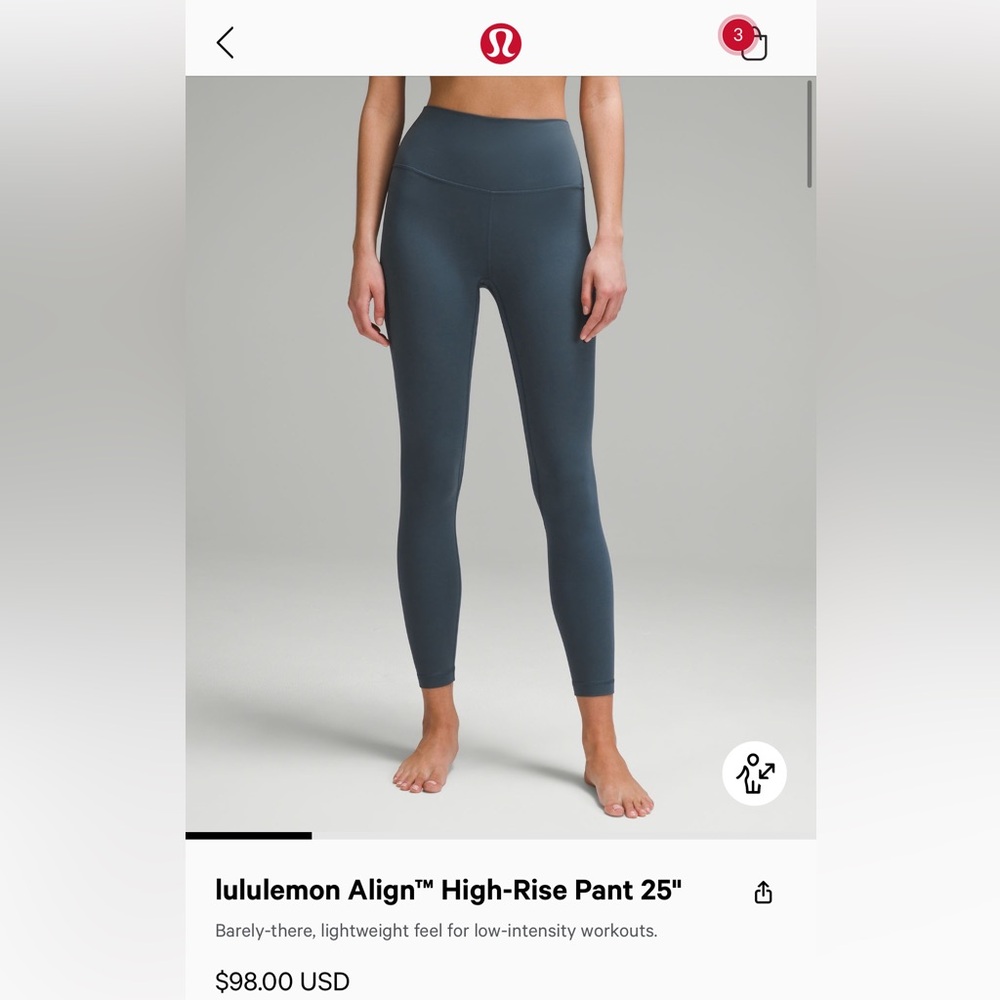 lululemon 25 inch align